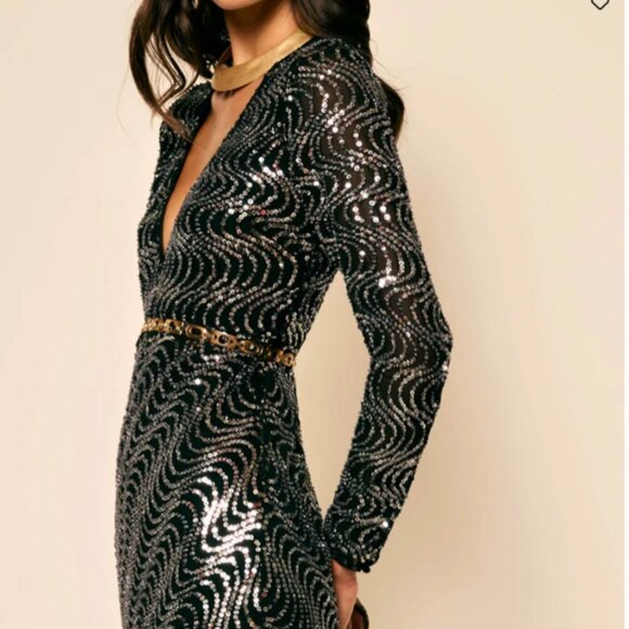 Rixo Sequin Chrishelle Dress - Picture 1 of 7